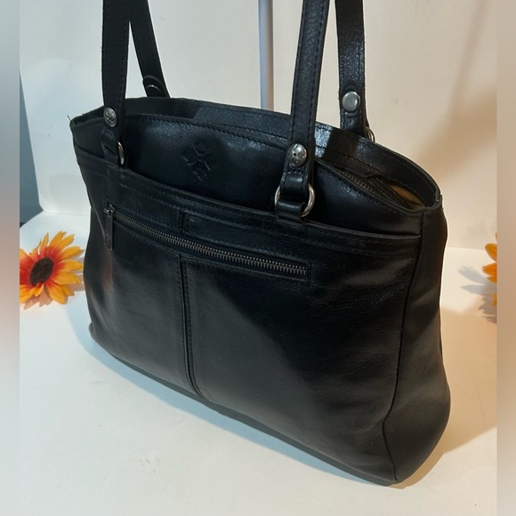Patricia Nash Black Leather shoulder bag Tote - Picture 3 of 10